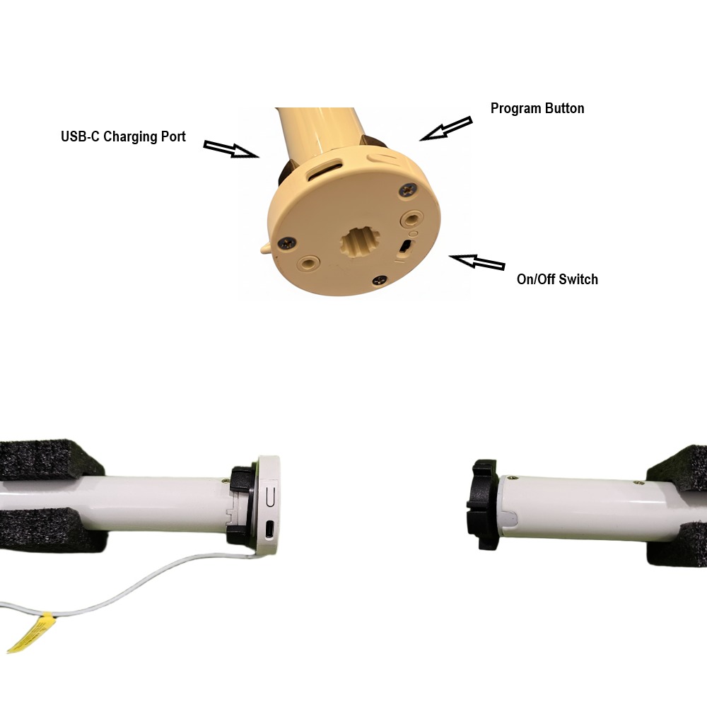 HA92 Smart DC Tubular Motor β Model DM25LEU/S (Built-in Battery, Type-C) - Image 7